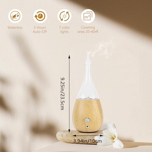 Replacement Glass Bottle for Essential Oil Nebulizer Diffuser – Aromatherapy Glass Reservoir for Diffuser
