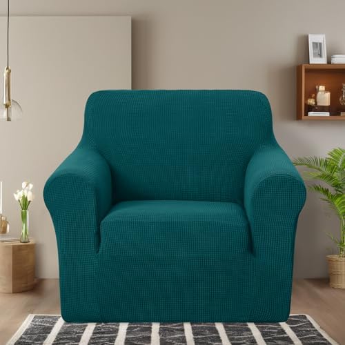 U-NICE HOME Stretch Recliner Chair Cover Armchair Slipcover, Blue