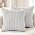 2 Pack 18 x 18 Decorative Throw Pillows with Insert Included