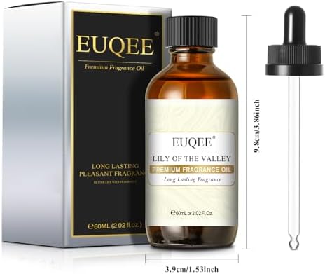 EUQEE 60ML Lily of The Valley Fragrance Oil for Laundry 2.02 Fl oz