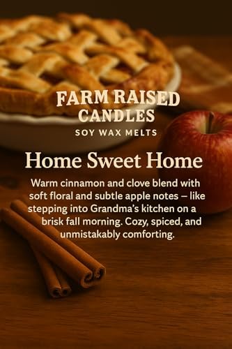 American Farmed Soy Wax Melts – Home Sweet Home Scent – 2 Pack for Wax Warmers (6 oz Total, 12 Cubes) – Made in USA