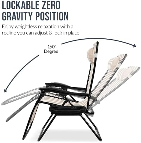 Best Choice Products Set of 2 Extra Wide Zero Gravity Chair Recliner