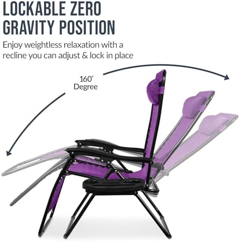 Best Choice Products Set of 2 Extra Wide Zero Gravity Chair Recliner