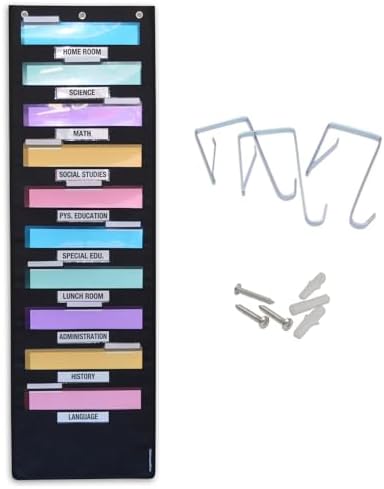 Ultimate Office WalMaster 10-Pocket Wall Chart System with Label Holders