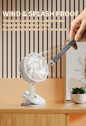 MEIRUBY Electric Candle Lighter, Christmas Stocking Stuffers Gifts for Women Mom Men Wife Sister, USB Arc Rechargeable Windproof Long Lighter for Candle BBQ Housewarming Birthday Gifts Idals