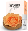 Aroma Diffuser Diatomite Tree Peony Flower Oil Diffuser with Aromatherapy Fragrant Oil Diffusers for Home, Room Decor Fig Fragrance 10 ML (Diatomite Tree (Orange))