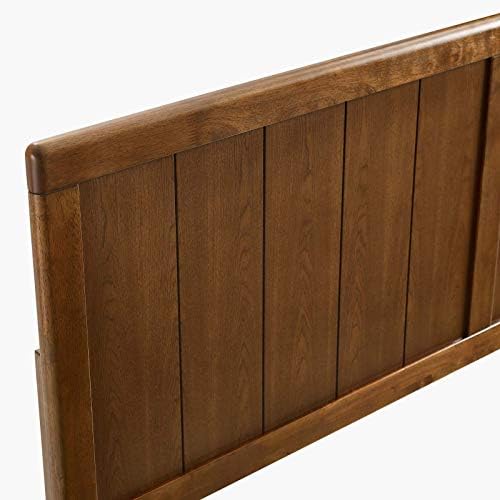 Modway MOD-6216-WAL Robbie Twin Wood Headboard, Walnut