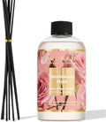 Cocorrína Reed Diffuser Refill Sandalwood Rose 17oz (500ml) with 8 Sticks - Premium Long-Lasting Floral Essential Oil, Home Fragrance for Bedroom, Bathroom Home Decor