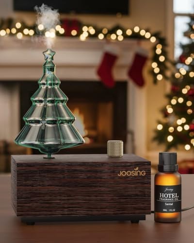 Waterless Oil Diffuser, Christmas Tree Style, 1500 Sq.Ft Cold-Air