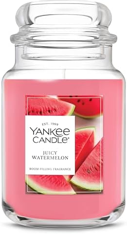 Yankee Candle Juicy Watermelon Scented Candle, 22oz Large Jar