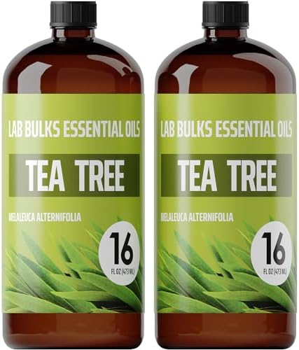 Lab Bulks Essential Oil Tea Tree 16 oz - 2 Pack - Bulk Bottles