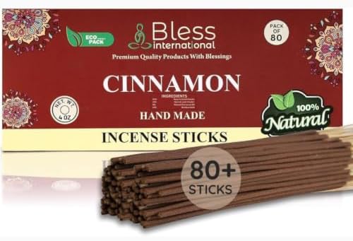 Bless-Organic-Cinnamon 100%-Natural-Handmade-Incense-Sticks