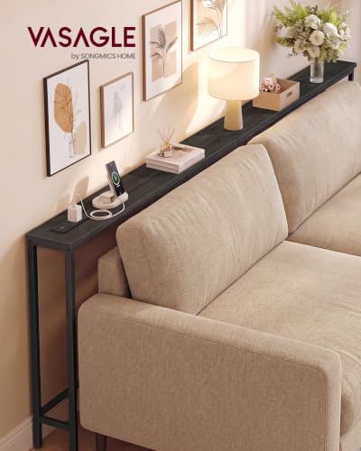 VASAGLE 78.8" Console Table, Narrow Behind Couch Table with Outlet