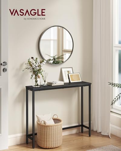 VASAGLE 31.5" Console Table, Narrow Behind Couch Table, 1 Tier