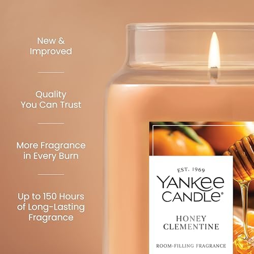 Yankee Candle Honey Clementine Scented Candle, 22oz Large Jar