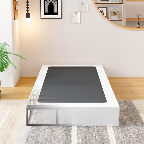 EMODA 9 Inch Twin Box Spring Heavy Duty Bed Base with Fabric Cover
