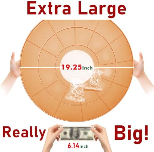 19.25-Inch Extra Large Squirrel Baffle,Hummingbird Feeder Shade Dome Cover, Bird Feeder Rain Guard, Hanging Squirrel Proof for Shepherd's Hook Outdoors (Terracotta) 2 Pack