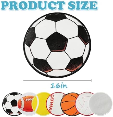 6 Pcs Kids Carpet Circle Seats 16" Kids Round Soft Warm Floor Rug