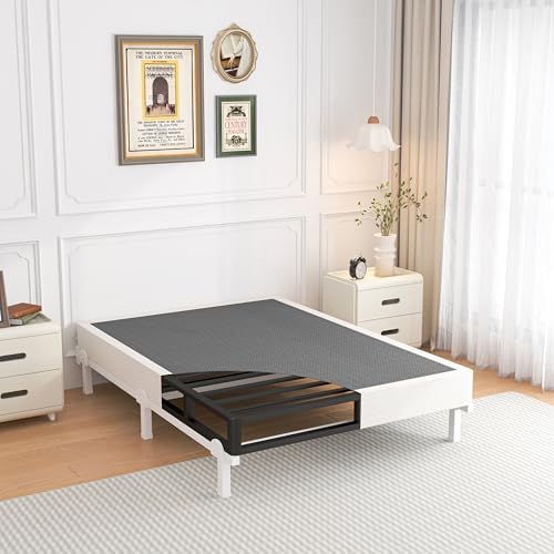 7 Inch Twin Box Spring with Fabric Heavy Duty Steel Support