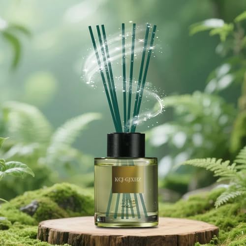 130Pcs Reed Diffuser Sticks - 10inch/3mm Green Reed Sticks,Diffuser Refills,Suitable for Diffusing Essential Oil Aromas (3mm x 25cm (130pcs))