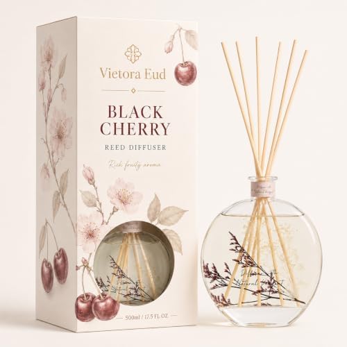 Black Cherry Reed Diffuser, 3.34 Fl Oz