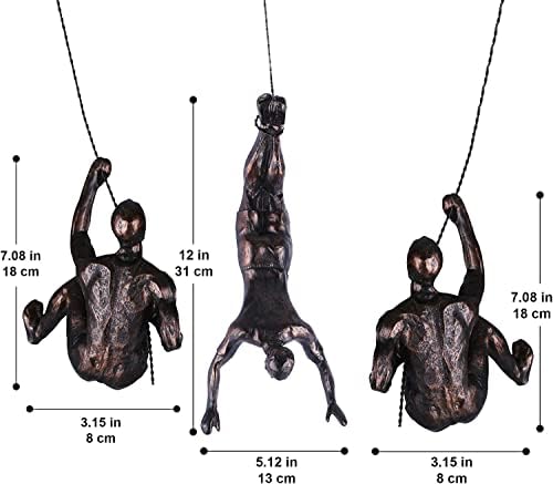 Climbing Men Wall Art Decor Sculpture,Nordic Modern Simplicity Decorative Wall Art, Climbing Man Sculptures,Home & Office Climber Gifts