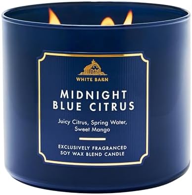 Bath & Body Works 3-Wick Candle, Midnight Blue Citrus, Soy Wax Blend