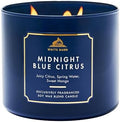 Bath & Body Works 3-Wick Candle, Midnight Blue Citrus, Soy Wax Blend