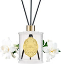 M&SENSE 8.4 oz Large Reed Diffuser for Home | Gardenia Scent Oil Diffuser with Sticks | Bedroom Bathroom Living Room Decor