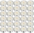 UNBREAKABLE - Tea Light Candles 30 Pack – Unscented Long Lasting 2.5 Hour Burn – White Smokeless Tealights for Decoration, Holiday, Party, Wedding, Home Use