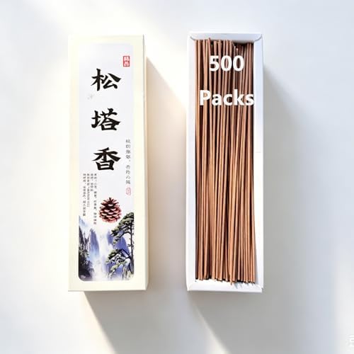 500 Pack Rosin and Sandalwood Incense Sticks Natural Japanese Sticks Variety Pack