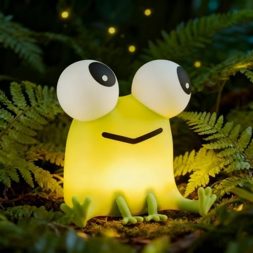 Frog Night Light for Kids, Silicone Bedside Lamp for Nursery Room Decor