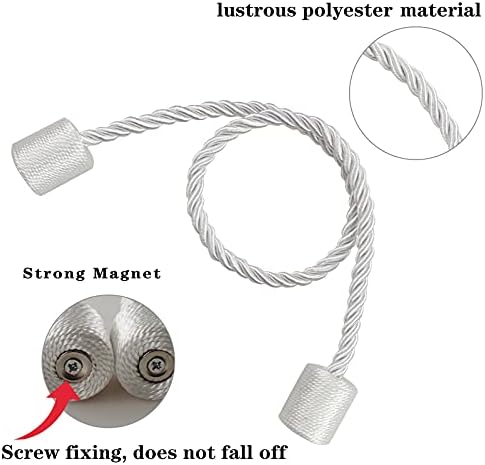 Magnetic Curtain Tiebacks Holdbacks Decorative Tie Backs for Windows Porlau