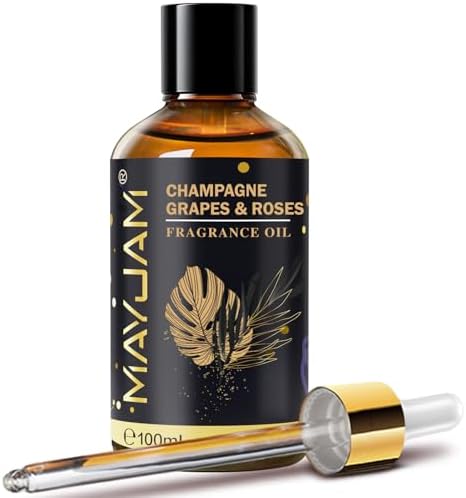 MAYJAM Champagne Grapes & Roses Fragrance Oil for Diffusers, 3.38FL.OZ
