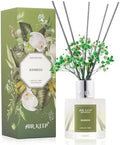 Airkeep Reed Diffuser Set,3.38 fl oz (100 ml) - Bamboo Oil Diffusers with 8 Reed Sticks,Home Fragrance Reed Diffuser for Bathroom Shelf Decor