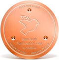 Mellbree Bird Bath Copper Disc, 0.6mm Reinforced 99.99% Pure Copper Cleaning Disk for Physical Safe Clean Water All-Season, Universal Fit for Outdoor Birdbaths, Bowl, Bird Bath Solar