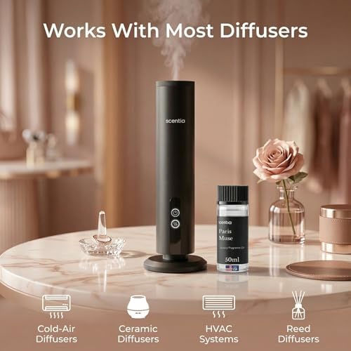 Paris Muse Hotel-Inspired Diffuser Oil, Rose Sandalwood Blend, 50 mL