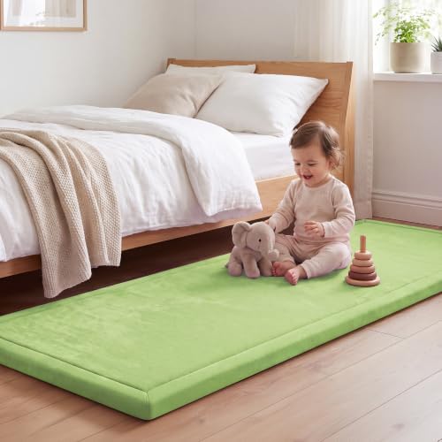 1.3" Thick Baby Play Mat for Floor,28x72 Bedside Rugs, Non-Slip