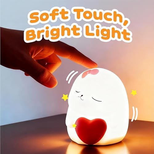 Squishy Rabbit Night Light LED for Bedroom