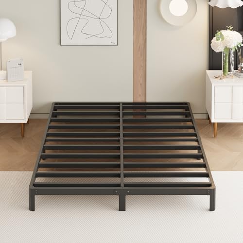 9 Inch King Bed Frame with Rounded Corner Legs Heavy Duty Metal