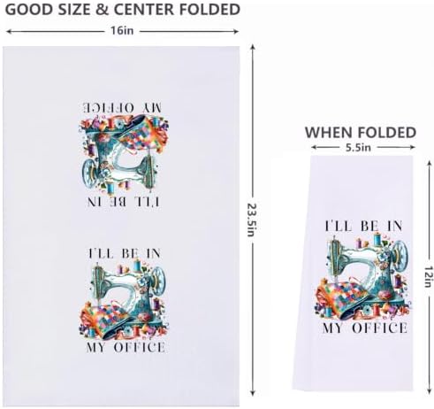 LXOMILL Sewing Gifts for Women, Quilting Kitchen Towels, Funny Sewist Gift
