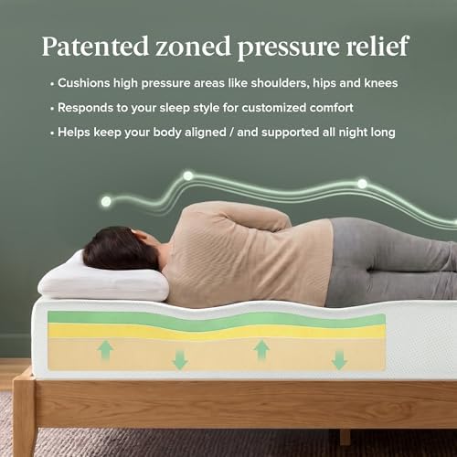 Zinus 10 Inch Twin XL Green Tea Memory Foam Mattress, Medium Firm Feel