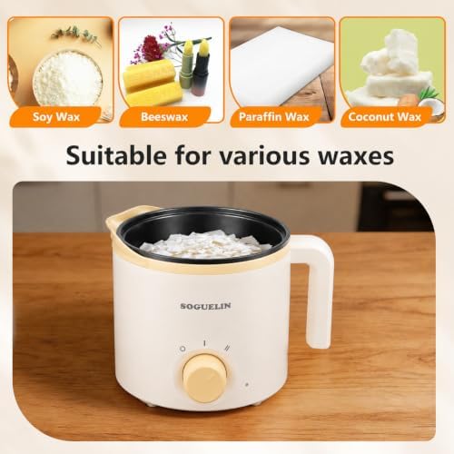 SOGUELIN Wax Melting Pot for Candle Making with Pouring Spout