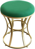 Vanity Chair, Small Velvet Vanity Stool & Ottoman Bench for Bathroom, Dorm