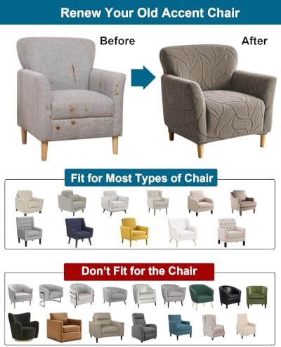 CRFATOP Accent Chair Cover, Stretch Armchair Slipcover for Living Room,A38