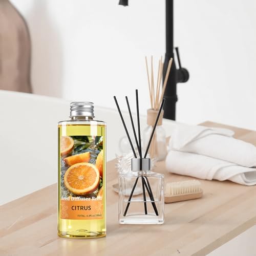 STRN Reed Diffuser Oil Refill, Citrus Scented Diffuser with Stick 6.8 Fl Oz
