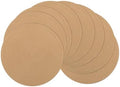 SHACOS Round Placemats Set of 8 Washable 15 inch Round Placemat Cotton Polyester Woven Braided Table Place Mats for Dining Table Decor, Camel