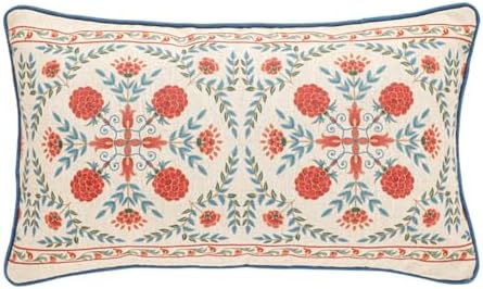patdrea Designer French Vintage Lumbar Throw Pillow Cover,12"x20"