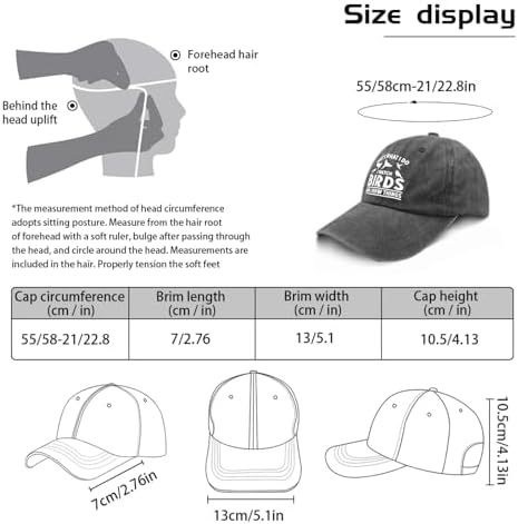 That's What I Do I Watch Birds and I Know Things Hats Youth Golf Hat Pigment Black Womens Beach Hat Gifts for Mom