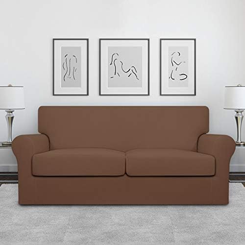 Easy-Going Stretch Oversized Loveseat Couch Cover for 2 Cushion Washable